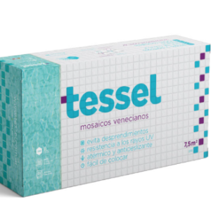 M2 DE MOSAICO VENECIANO TESSEL CON ADHESIVO Y PASTINA